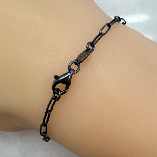 Wholesale Oxidized 925 Sterling Silver Finished Rectangle Long Box Chain