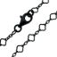 Wholesale Oxidized 925 Sterling Silver Finished 3+1 Clover Link Chain Jewelry