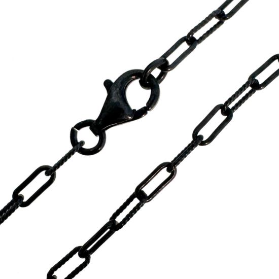 Wholesale Oxidized 925 Sterling Silver Finished 1+1 Textured Rectangle Box Chain