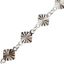 Wholesale 925 Sterling Silver Bulk Chain - 4mm Sunburst Diamond Disc Chain by the foot
