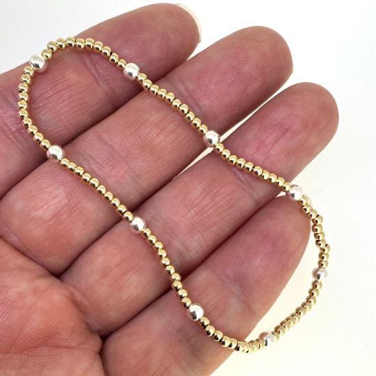 WHOLESALE GOLD FILLED JEWELRY-STRETCHY BEAD  BRACELET