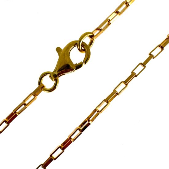 Wholesale Gold Over Sterling Silver Finished Chain - Small Box Chain
