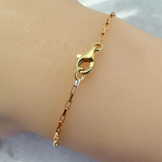 Wholesale Gold Over Sterling Silver Finished Chain - Small Box Chain