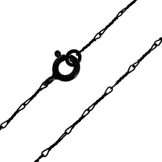 Wholesale Oxidized 925 Sterling Silver Finished Chain - Fancy Twisted Link