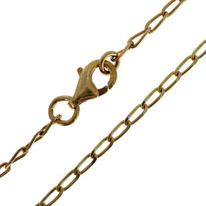 Wholesale Gold Over Sterling Silver Finished Chain - 2x4mm Diamond Cut Curb Chain