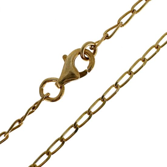 Wholesale Gold Over Sterling Silver Finished Chain - 2x4mm Diamond Cut Curb Chain