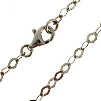 Wholesale Sterling Silver Finished Chain - Diamond Shaped Flat Cable Chain