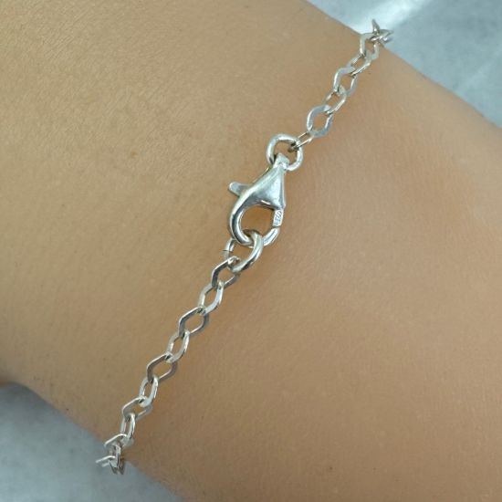 Wholesale Sterling Silver Finished Chain - Diamond Shaped Flat Cable Chain