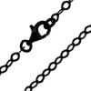 Wholesale Oxidized 925 Sterling Silver Finished Chain - Diamond Shaped Flat Cable Chain