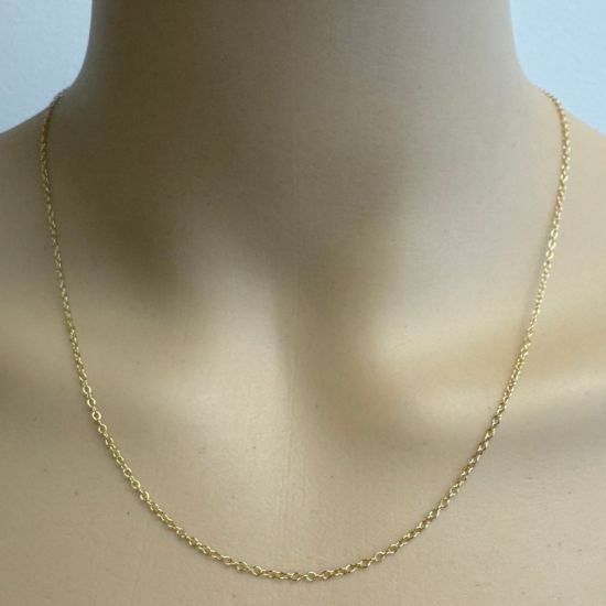 Wholesale Gold Over Sterling Silver Finished Chain - 2mm Cable Chain