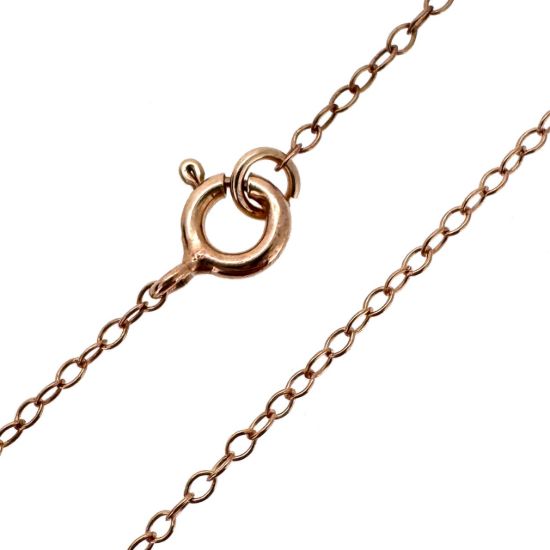 Wholesale Rose Gold Plated Sterling Silver Finished Chain - 2mm Cable Chain