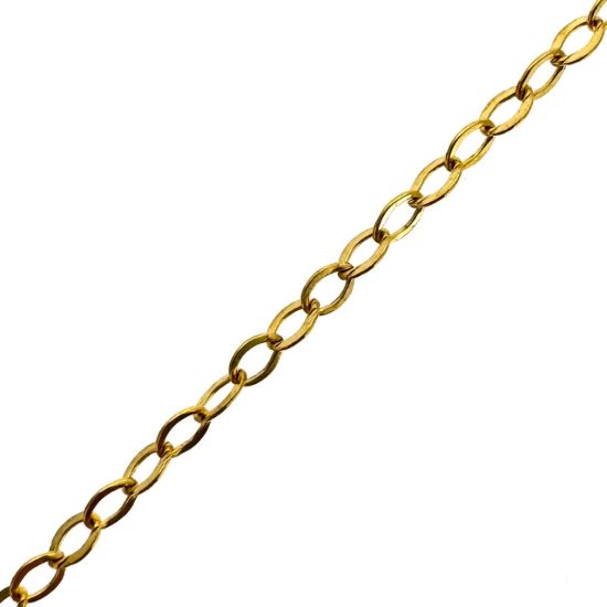 Wholesale 1/20 14K Gold Filled Small Flat Cable Chain  1.7mm by 2mm (sold per foot ) 
