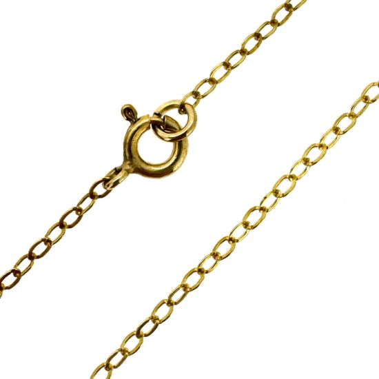Wholesale Gold Over Sterling Silver Finished Chain - Flat Cable Chain