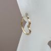 Wholesale 14K Solid Gold Heart Shaped Hoop Earrings  -  Light Weight Hoops  (Sold per pair)