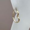Wholesale 14K Solid Gold Heart Shaped Hoop Earrings  -  Light Weight Hoops  (Sold per pair)