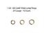 Wholesale 1/20 14k Gold Filled Open Jump Rings  - 24 Gauge - All Sizes (100pcs)