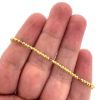 Wholesale 1/20 14K Gold Filled 2mm Smooth Beaded Stretchy Bracelet with Natural Gemstone Beads