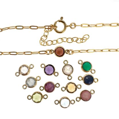 wholesale gold filled adjustable natural gemstone birthstone bracelet