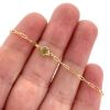 Wholesale 1/20 14K Gold Filled Natural Gemstone Adjustable Bracelet - 6.5-8"