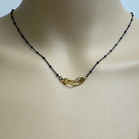 GOLD OVER SILVER NO TRIGGER CLASP