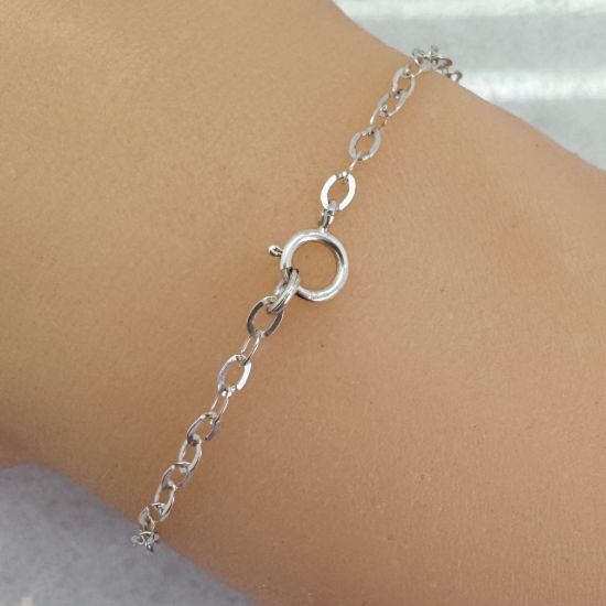 Wholesale 925 Italian Sterling Silver Finished Chain - 3.5mm Flat Oval Cable Chain