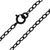 Wholesale Oxidized 925 Italian Sterling Silver Finished Chain - 3.5mm Flat Oval Cable Chain