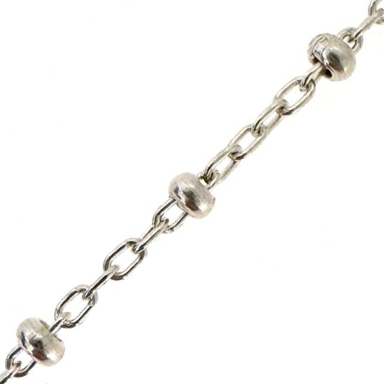 Wholesale Sterling Silver Bulk Chain -2.5mm Ball Satellite Chain (Sold per foot)