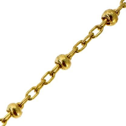 Wholesale Gold over Sterling Silver Bulk Chain -2.5mm Ball Satellite Chain (Sold per foot)