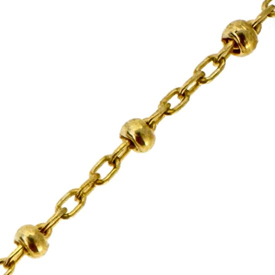 Wholesale Gold over Sterling Silver Bulk Chain -2.5mm Ball Satellite Chain (Sold per foot)