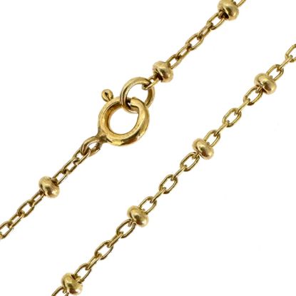 Wholesale Gold over 925 Sterling Silver Finished Chain - 2.5mm Ball Satellite Chain
