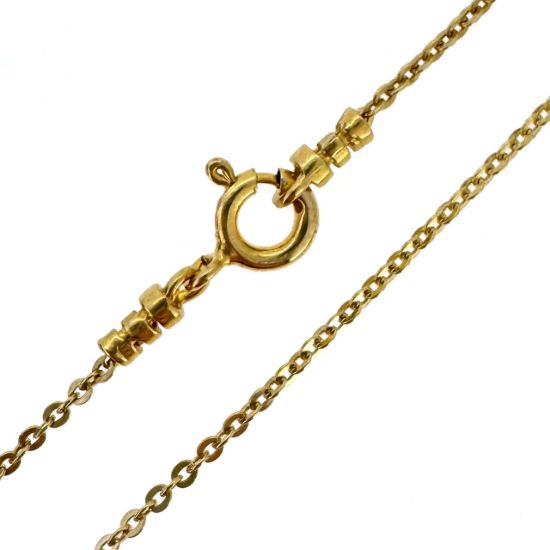 Wholesale Gold over Sterling Silver Bulk Chain - 1.3x1.5mm Solid Flat Cable Chain (sold per foot)