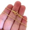 Wholesale Gold over Sterling Silver Finished Chain - Solid Oval Cable Chain