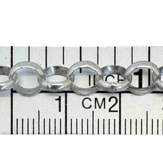 Wholesale Sterling Silver Bulk Chain - 6.5mm Big Chunky Rolo Chain (sold per foot)