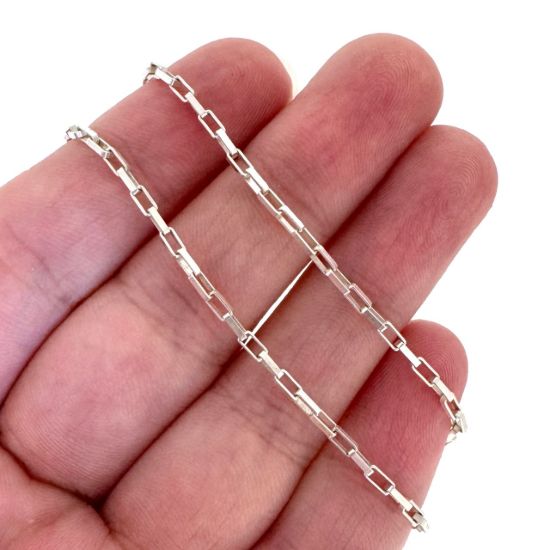 Wholesale Sterling Silver Bulk Chain - 4x1.8mm Long Box Chain (sold per foot)