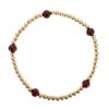 wholesale gold filled stretchy bracelet with gemstone garnet