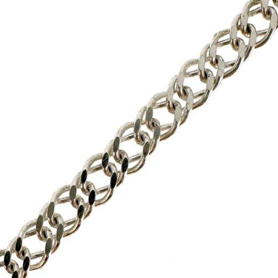 Wholesale Sterling Silver Bulk Chain-Double Diamond Cut Curb Chain (sold per foot) 