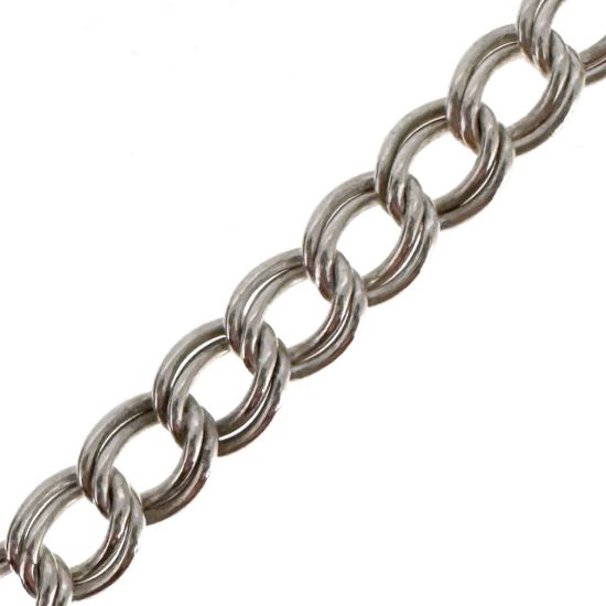 Wholesale Sterling Silver Bulk Chain - 3.9x4.8mm Double Twisted Oval Chain (sold per foot)