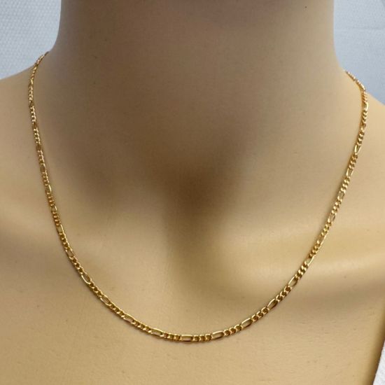 Wholesale 1/20 14K Gold Filled Figaro Chain 2.1mm (sold per foot ) 