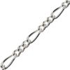 Wholesale 925 Sterling Silver Bulk Figaro Chain 2.1mm (sold per foot )