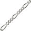 Wholesale 925 Sterling Silver Bulk Figaro Chain 2.1mm (sold per foot )