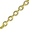 Wholesale Gold Over Sterling Silver Bulk Chain - 2.8x3.7mm Oval Cable Chain (sold per foot) 