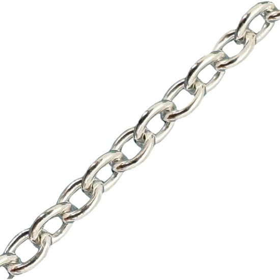 Wholesale 925 Sterling Silver Bulk Chain - 2.8x3.5mm Oval Cable Chain (sold per foot)