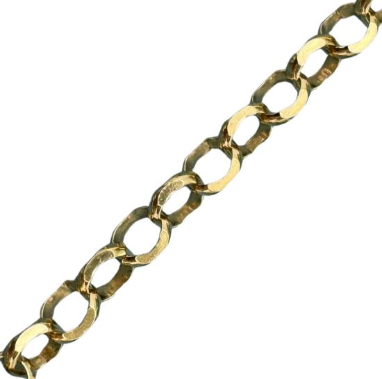 Wholesale Gold Over Sterling Silver Bulk Chain - 3.2mm Diamond Cut Rolo Chain (sold per foot)