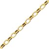 Wholesale Gold over Sterling Silver Bulk Chain - 2mm Oval Diamond Cut Rolo Chain (Sold per foot) 