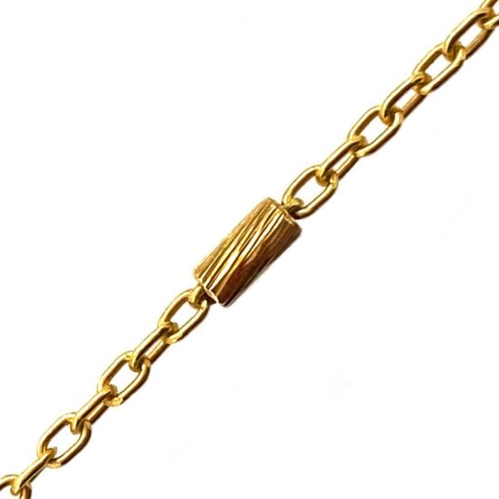 Wholesale Gold over Sterling Silver Bulk Chain - 4mm Textured Bar Satellite Chain (Sold per foot)