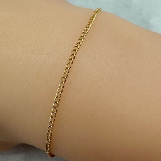 Wholesale 1/20 14K Gold Filled Bulk Chain - 2 x 1.5mm Curb Chain (sold per foot) 