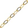 Wholesale 1/20 14K Gold Filled Bulk Chain - 4 x 2.6mm Flat Cable Chain (sold per foot)