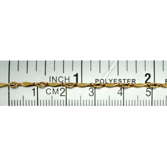 Wholesale 1/20 Gold Filled Bulk Chain - 1.3mm Dapped Bar Chain(Sold per foot)