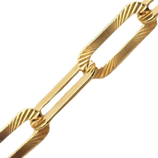 Wholesale Gold Over Sterling Silver Bulk Chain - Textured Big Long Box Chain (sold per foot)