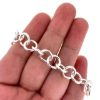Wholesale Sterling Silver Bulk Chain - 9.5mm Chunky Round Cable Chain (sold per foot)